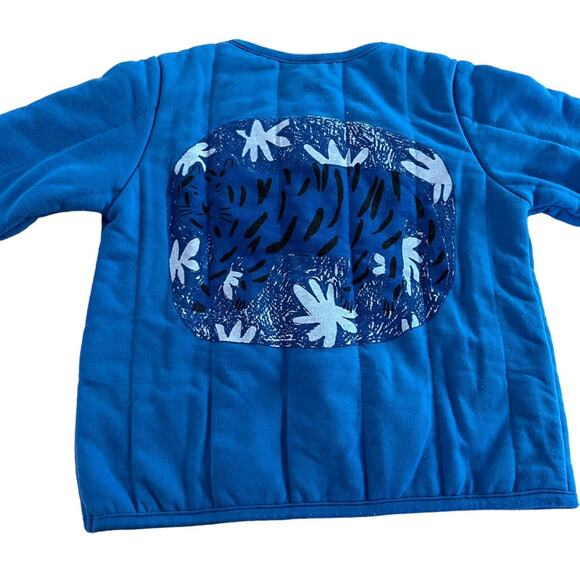 Noe & Zoe Berlin boys quilted zip sweatshirt size 2 - Picture 2 of 5